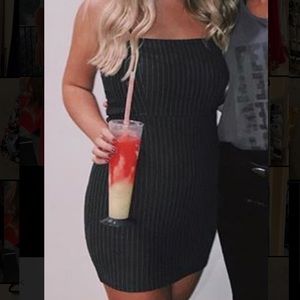 F21 striped mini dress